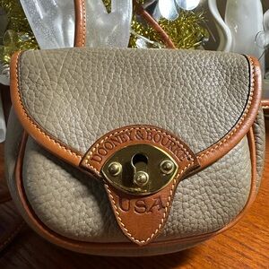 Dooney & Bourke Taupe and Brown Crossbody Bag